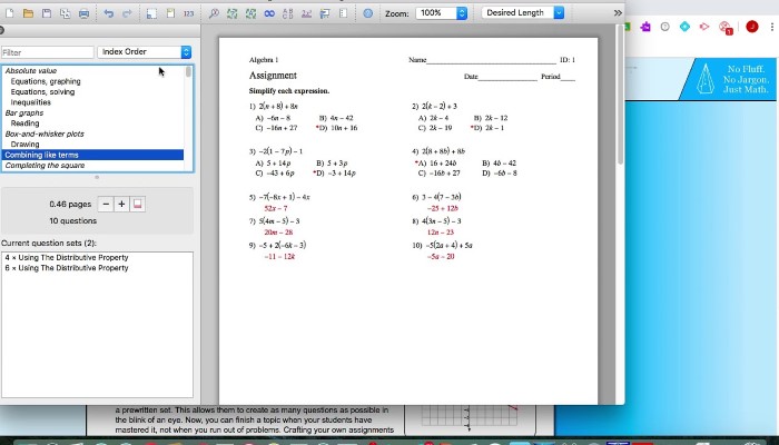 How to Get Started with Kuta Software Infinite Algebra 1